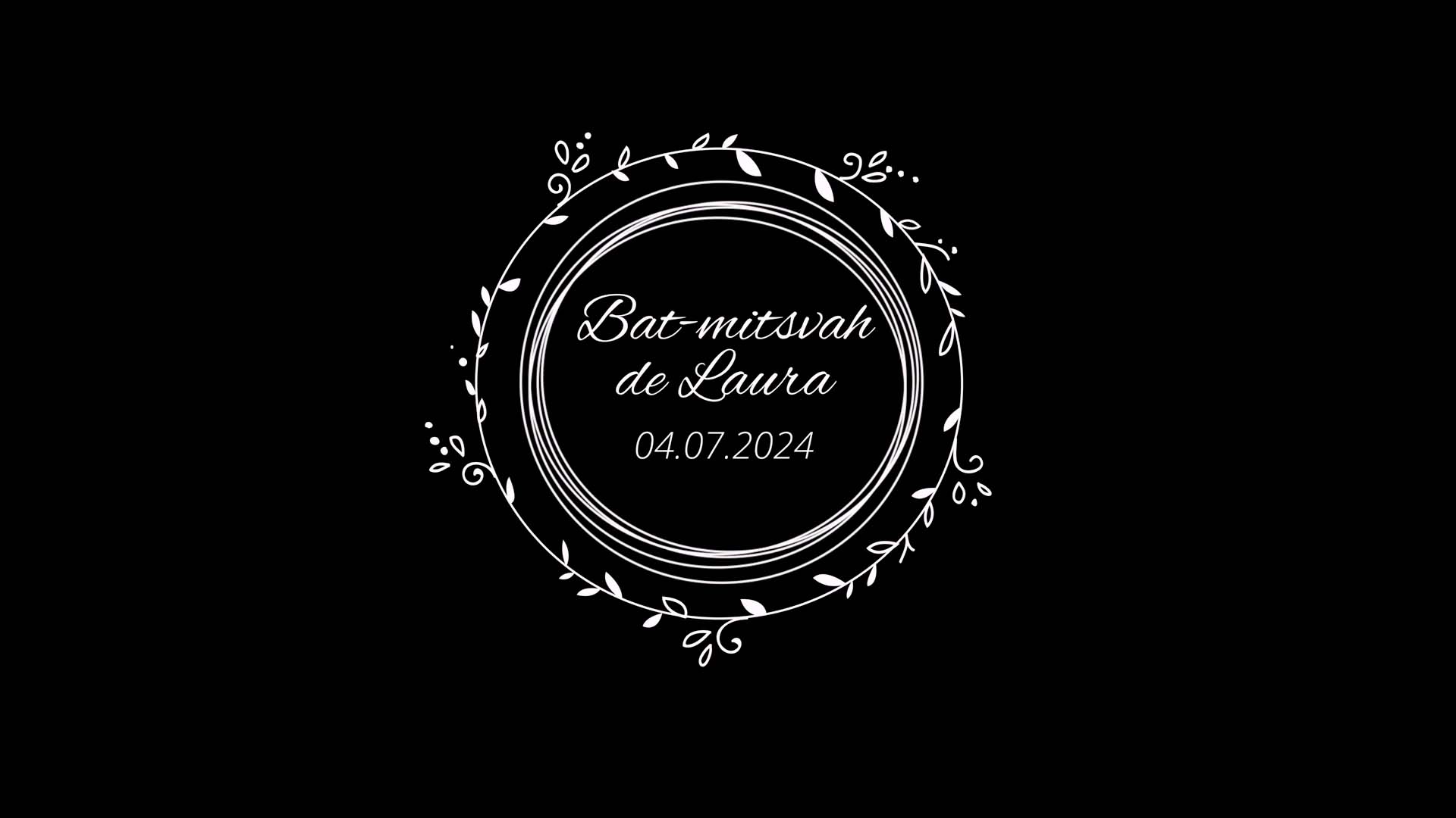 Bat-mitsvah de Laura filmée entre Aix-en-Provence et Peypin le 4 juillet 2024